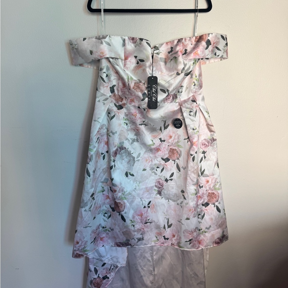 Chi Chi London Pink and White Ruffled Tiered Sundress
